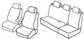 Set coprisedili Superior - Beige - compatibile per Kia Cee'd Sportswagon (09/12>09/18)