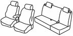 Set coprisedili Superior - Nero/Blu - compatibile per Kia Cee'd 5p (05/12>09/18)