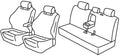 Set coprisedili Superior - Grigio/Nero - compatibile per Kia EV6 5p (06/21>)