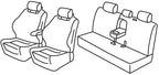 Set coprisedili Superior - Nero/Blu - compatibile per Kia EV6 5p (06/21>)