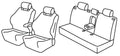 Set coprisedili Superior - Nero/Blu - compatibile per Kia EV3 (09/24>) Electric