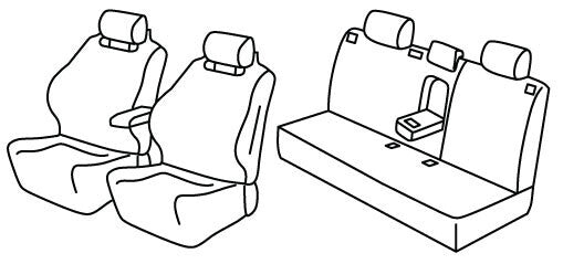 Set coprisedili Superior - Nocciola - compatibile per Kia EV3 (09/24>) Electric