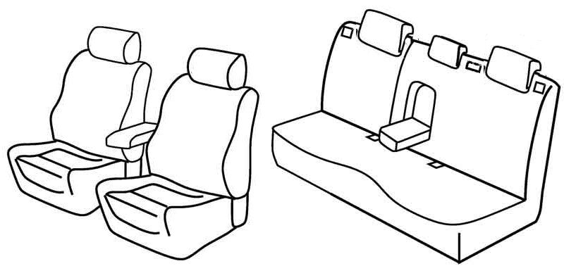 Set coprisedili Superior - Beige - compatibile per Mazda 3 5p (04/09>12/13)