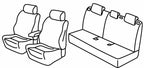 Set coprisedili Superior - Grigio/Nero - compatibile per Mazda 3 5p (01/14>12/18)