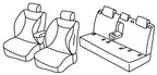 Set coprisedili Superior - Nero/Rosso - compatibile per Mazda 3 5p (02/19>)