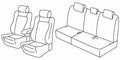 Set coprisedili Superior - Grigio/Nero - compatibile per Mini Countryman (R60) (08/14>01/17)