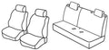 Set coprisedili Superior - Nocciola - compatibile per Nissan Note (10/13>10/17) Acenta
