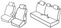Set coprisedili Superior - Nocciola - compatibile per Nissan Note (10/13>10/17) Tekna