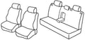 Set coprisedili Superior - Nero/Grigio - compatibile per Opel Astra G 5p (04/98>02/04)