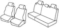 Set coprisedili Superior - Grigio/Nero - compatibile per Opel Astra G sw (10/98>02/04)