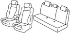Set coprisedili Superior - Nero/Rosso - compatibile per Opel Astra J 5p (01/10>10/15)