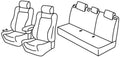 Set coprisedili Superior - Nocciola - compatibile per Opel Astra J 5p (01/10>10/15)