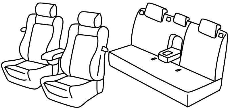 Set coprisedili Superior - Nocciola - compatibile per Opel Astra J GTC (09/11>08/18)