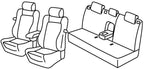 Set coprisedili Superior - Nero/Rosso - compatibile per Opel Astra J GTC (09/11>08/18)