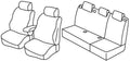 Set coprisedili Superior - Nero/Grigio - compatibile per Opel Astra J Sports Tourer (11/12>02/16)
