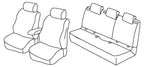 Set coprisedili Superior - Beige - compatibile per Opel Astra K 5p (11/15>11/21) - Opel Astra K Sports Tourer (03/16>02/22)