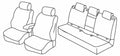 Set coprisedili Superior - Nocciola - compatibile per Opel Astra K Sports Tourer (03/16>02/22)