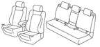 Set coprisedili Superior - Nocciola - compatibile per Opel Astra K 5p (11/15>11/21)