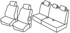 Set coprisedili Superior - Grigio/Nero - compatibile per Peugeot 207 5p (05/06>11/12) - Peugeot 207 Plus 5p (02/13>08/14)