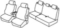 Set coprisedili Superior - Beige - compatibile per Peugeot 307 3p (06/01>08/07) dal 2006