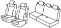 Set coprisedili Superior - Grigio/Nero - compatibile per Peugeot 207 3p (05/06>11/12)