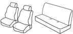 Set coprisedili Superior - Nero/Blu - compatibile per Renault Kangoo 5p (01/97>01/08) fino al 2006