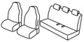 Set coprisedili Superior - Nocciola - compatibile per Renault Zoe (04/13>11/19)