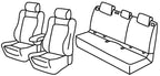 Set coprisedili Superior - Nero/Grigio - compatibile per Seat Leon 5p (01/13>05/20) Reference Sport