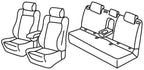 Set coprisedili Superior - Beige - compatibile per Seat Leon 5p (01/13>05/20) FR - Seat Leon ST (01/14>05/20) FR