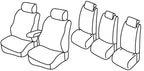 Set coprisedili Superior - Nero/Blu - compatibile per Skoda Roomster (09/06>10/15) Style, Scout