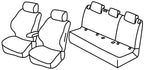 Set coprisedili Superior - Nero/Rosso - compatibile per Skoda Fabia 5p (09/21>) Style