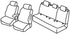 Set coprisedili Superior - Nero/Rosso - compatibile per Skoda Fabia 5p (09/21>) Ambition