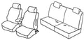 Set coprisedili Superior - Beige - compatibile per Suzuki Grand Vitara 3p (10/05>03/15) dal 2009