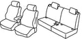 Set coprisedili Superior - Grigio/Nero - compatibile per Suzuki Ignis (01/17>07/25)