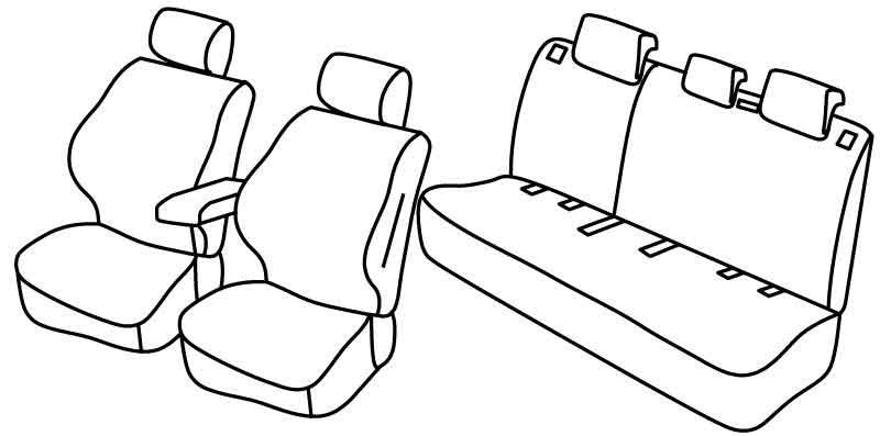 Set coprisedili Superior - Beige - compatibile per Suzuki Ignis (01/17>07/25)