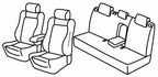 Set coprisedili Superior - Nocciola - compatibile per Toyota Auris 5p (12/12>03/19) Skyview, Hybrid - Toyota Auris Touring Sports (10/13>03/19)