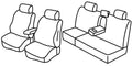 Set coprisedili Superior - Beige - compatibile per Toyota Hilux Pick-Up (06/16>)