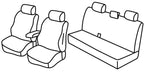 Set coprisedili Superior - Nero/Grigio - compatibile per Toyota Hilux Pick-Up (06/16>09/20)