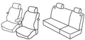 Set coprisedili Superior - Nocciola - compatibile per Volkswagen Golf IV 3p (10/97>10/03) fino al 1999