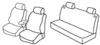 Set coprisedili Superior - Nero/Blu - compatibile per Volkswagen Golf IV 5p (10/97>10/03) fino al 1999