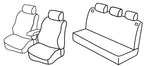 Set coprisedili Superior - Grigio/Nero - compatibile per Volkswagen Golf IV 5p (10/97>10/03) dal 2000