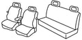 Set coprisedili Superior - Grigio/Nero - compatibile per Volkswagen New Beetle (04/99>10/11)