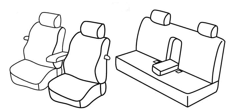 Set coprisedili Superior - Beige - compatibile per Volkswagen New Beetle (04/99>10/11)