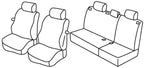 Set coprisedili Superior - Nero/Blu - compatibile per Volkswagen Polo 3p (11/01>08/09)