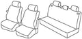 Set coprisedili Superior - Nocciola - compatibile per Volkswagen Polo 3p (11/01>08/09)