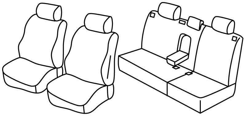 Set coprisedili Superior - Nocciola - compatibile per Volkswagen Polo 5p (11/01>08/09)