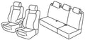 Set coprisedili Superior - Nocciola - compatibile per Volkswagen Polo 5p (09/09>04/14) Highline