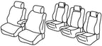 Set coprisedili Superior - Nocciola - compatibile per Volkswagen Sharan (10/10>07/20) Trendline
