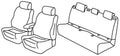 Set coprisedili Superior - Nero/Grigio - compatibile per Volkswagen Polo 5p (10/17>) Comfortline