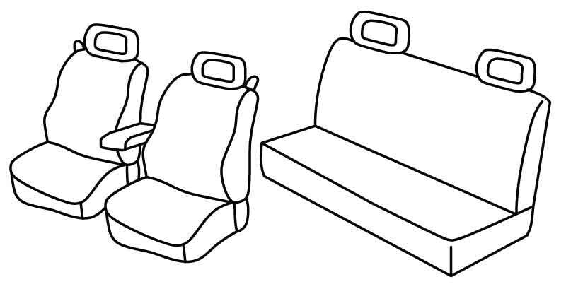 Set coprisedili Superior - Beige - compatibile per Volkswagen New Beetle (04/99>10/11)